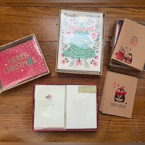 55 Assorted Christmas holiday cards lot